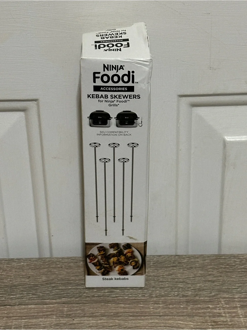 Ninja Foodi Grill Kebab Skewers, 7.25 inches, Stainless Steel, set of 5